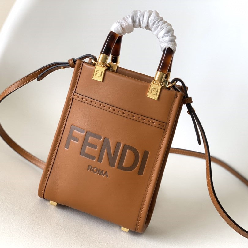 Mini Shopping Bag Sunshine FF Beige main image 0