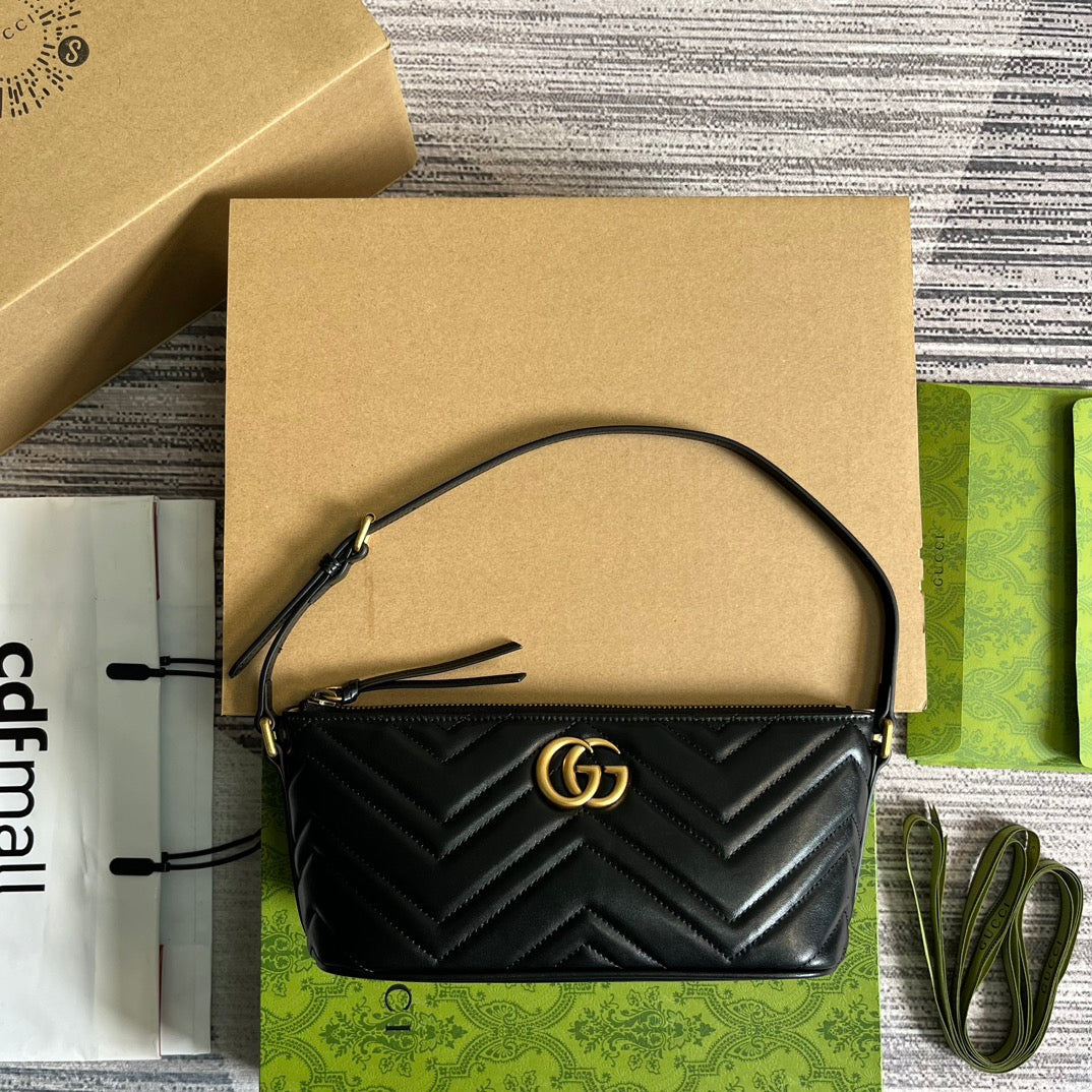 GG MARMONT MINI 16 BAG IN BEIGE CALFSKIN