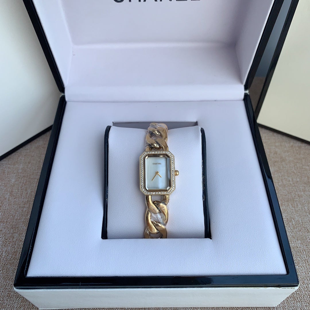PREMIERE CHAINE QUARTZ DIAMOND BEZEL ( INCLUDE BOX )