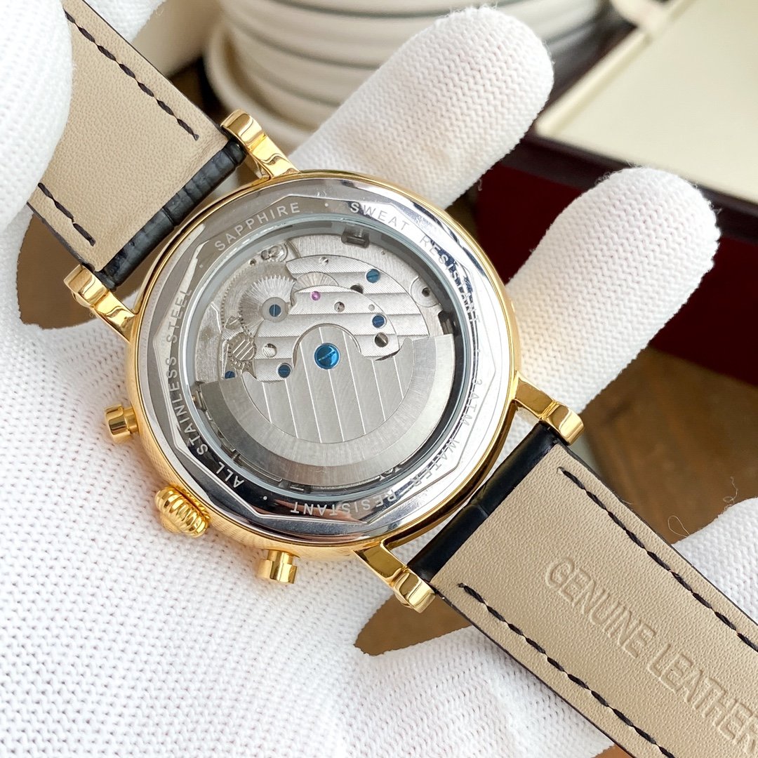 PATEK ANNUAL CALENDAR 42MM TOURBILLON LEATHER STRAP