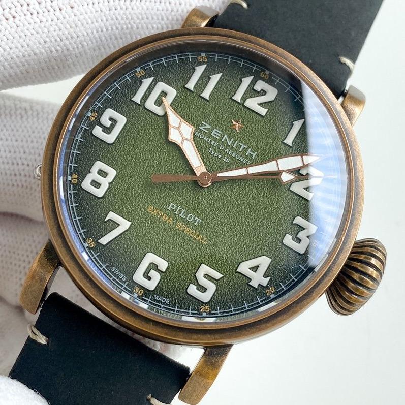 PILOT TYPE 20 45MM BRONZE CASE GREEN DIAL