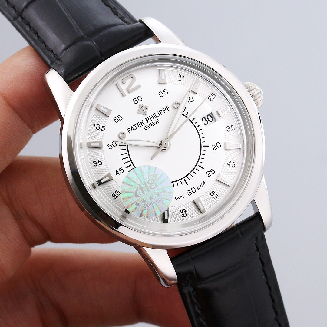 PATEK CALATRAVA 40MM DATE WHITE DIAL