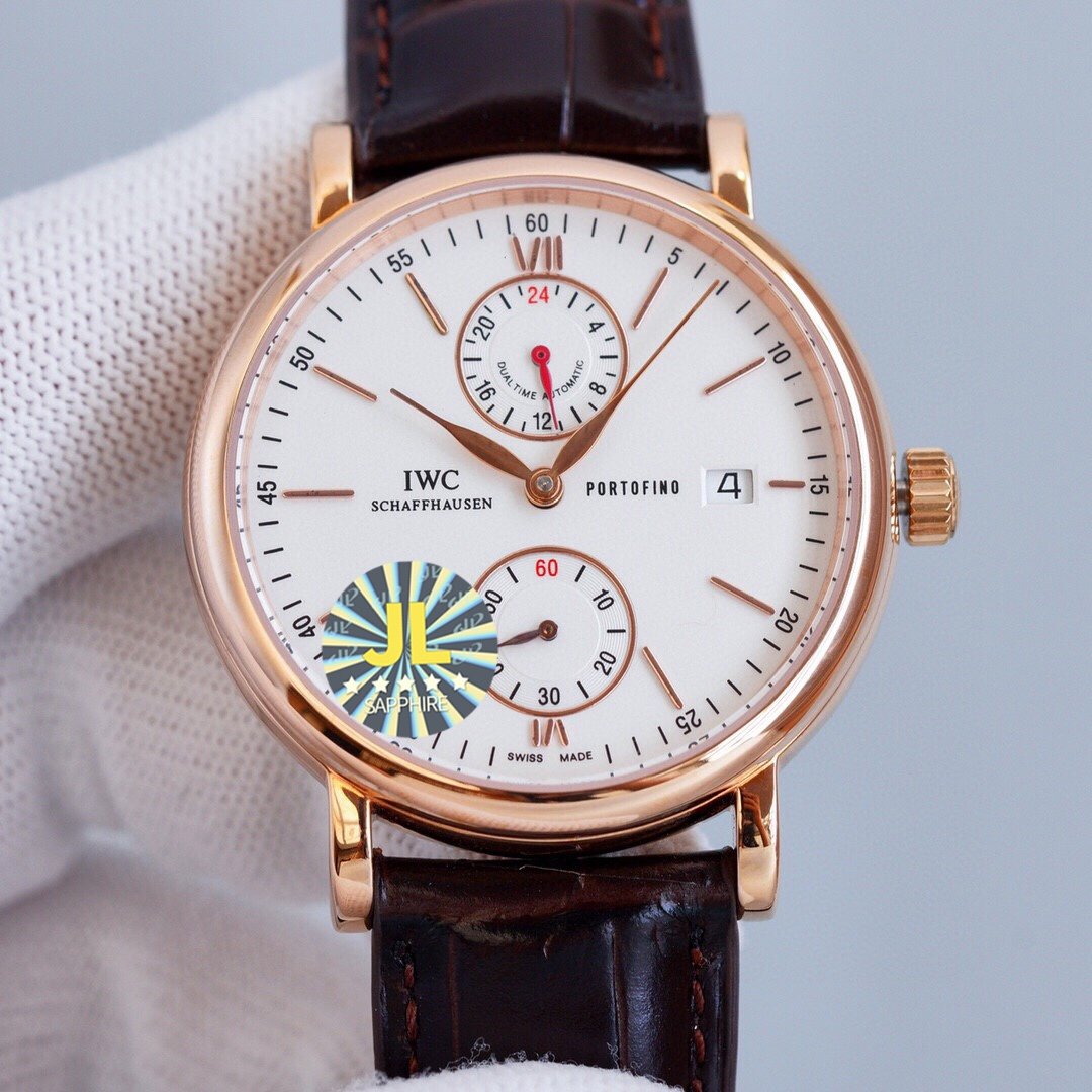PORTOFINO DUALTIME ROSE GOLD CASE GMT