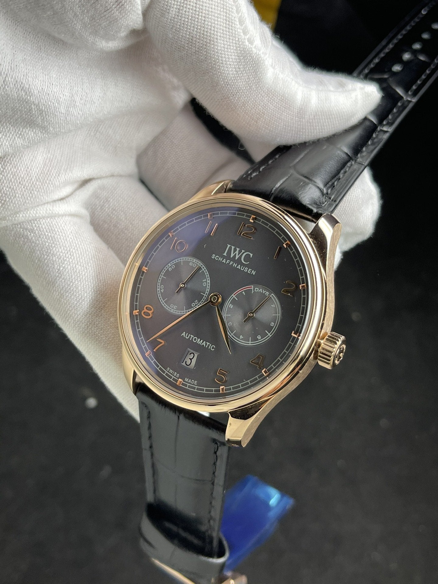 PORTUGUESE 7 DAYS 42MM ROSE GOLD GREY DIAL