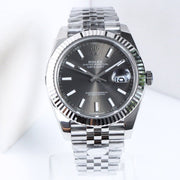 DATEJUST 41 GREY DIAL SILVER CASE