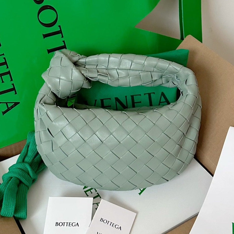 BV MINI JODIE 28CM MINT GREEN LAMBSKIN LEATHER