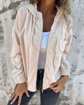 DANNA - Corduroy Hooded Zip Up Jacket amo8841