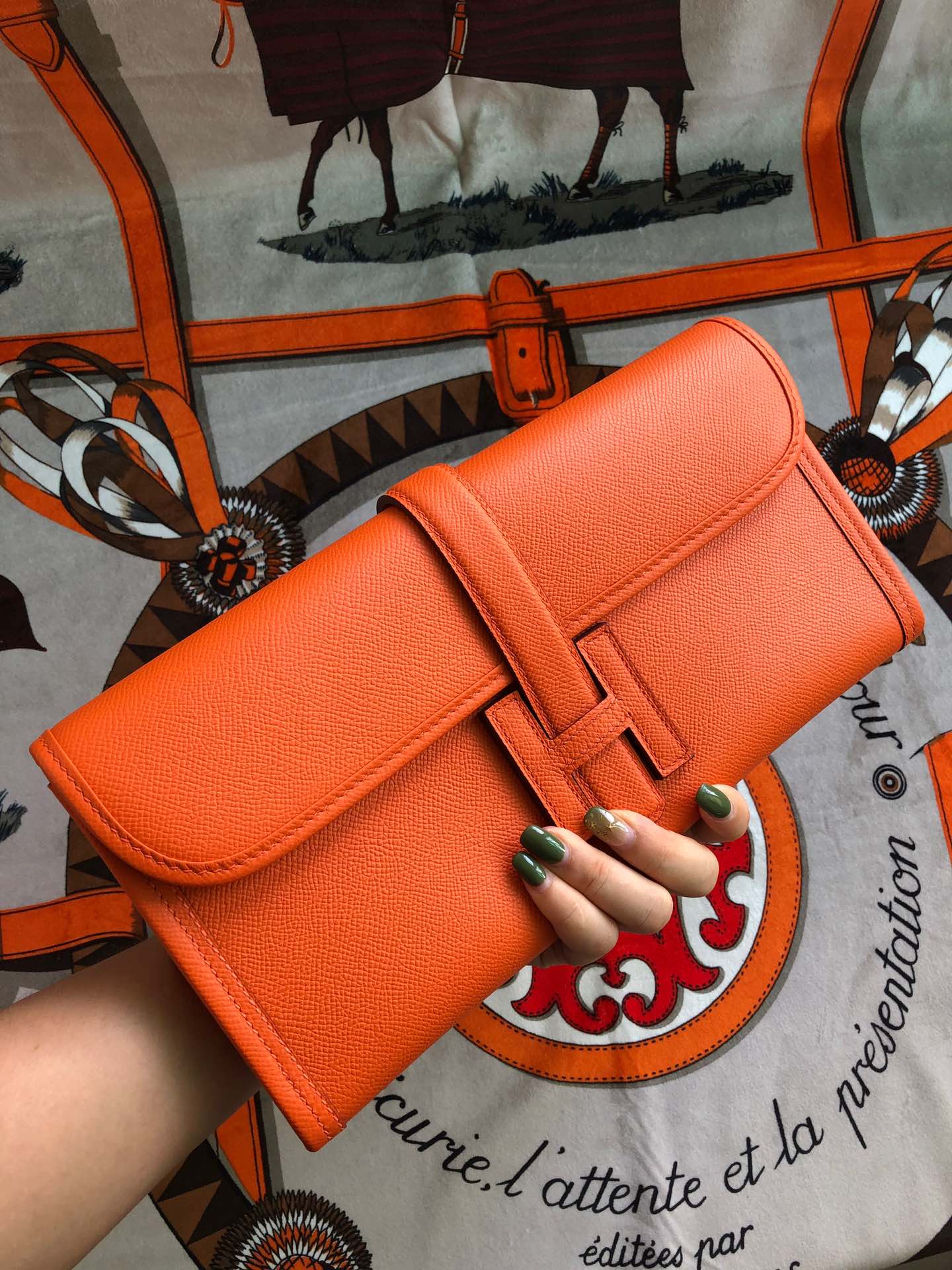 HM Jige 29 Orange Epsom 229071