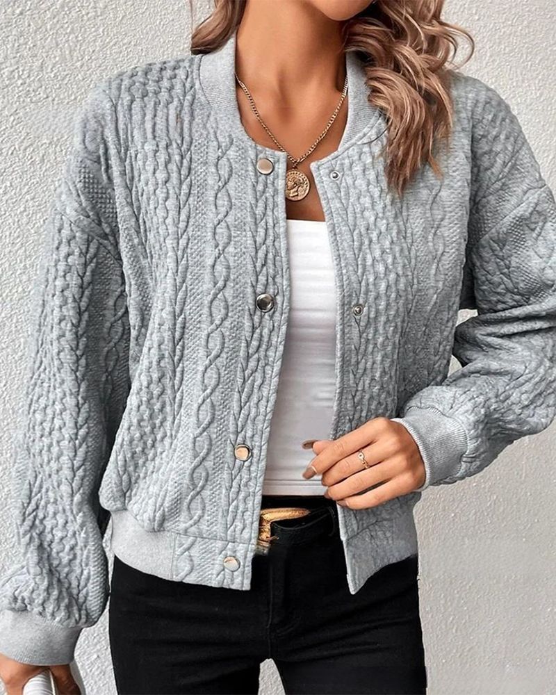 LOLA - STYLISH CARDIGAN WITH BUTTONS #VEV42373