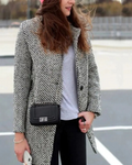 LAINEZ - Long wool jacket VEV41611