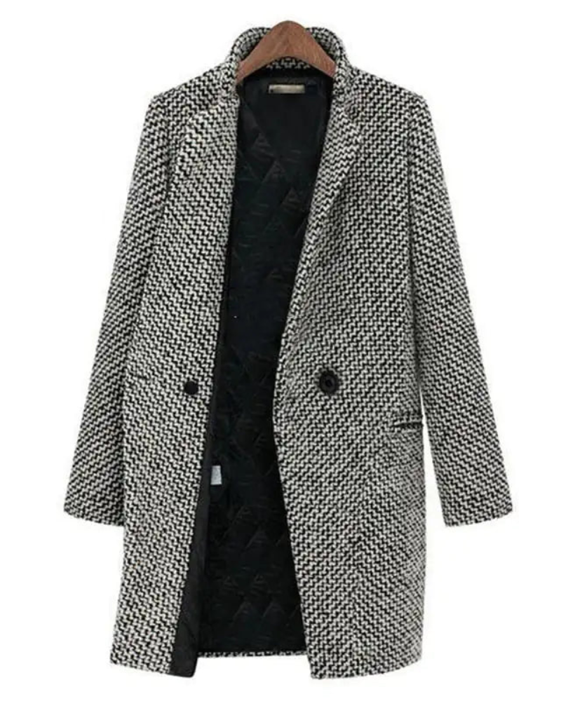 LAINEZ - Long wool jacket VEV41611