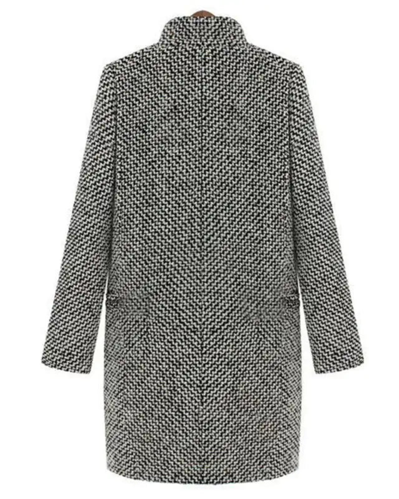 LAINEZ - Long wool jacket VEV41611