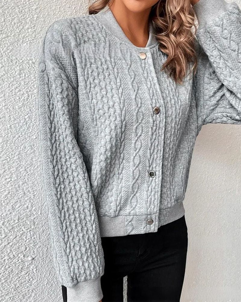 LOLA - STYLISH CARDIGAN WITH BUTTONS #VEV42373