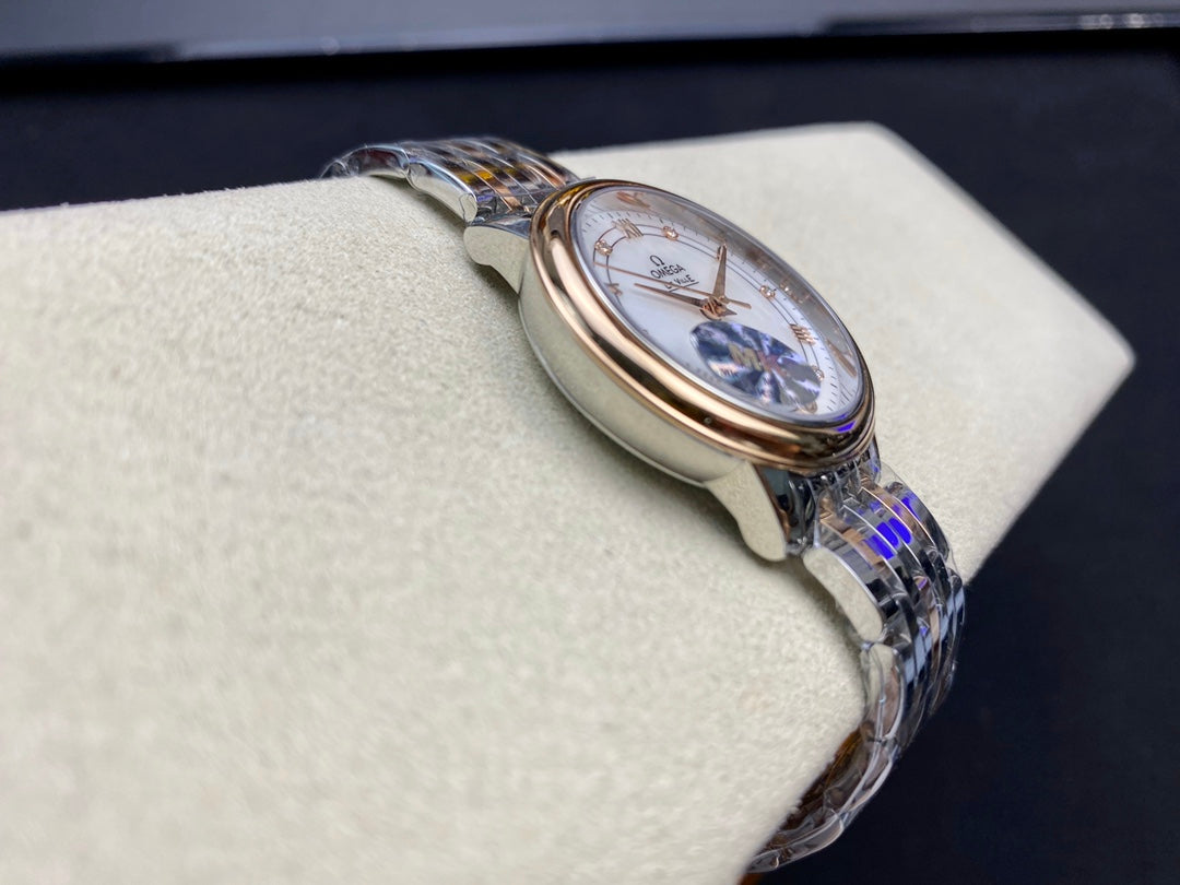 Omega  De Ville 32.7mm Silver Pink Gold