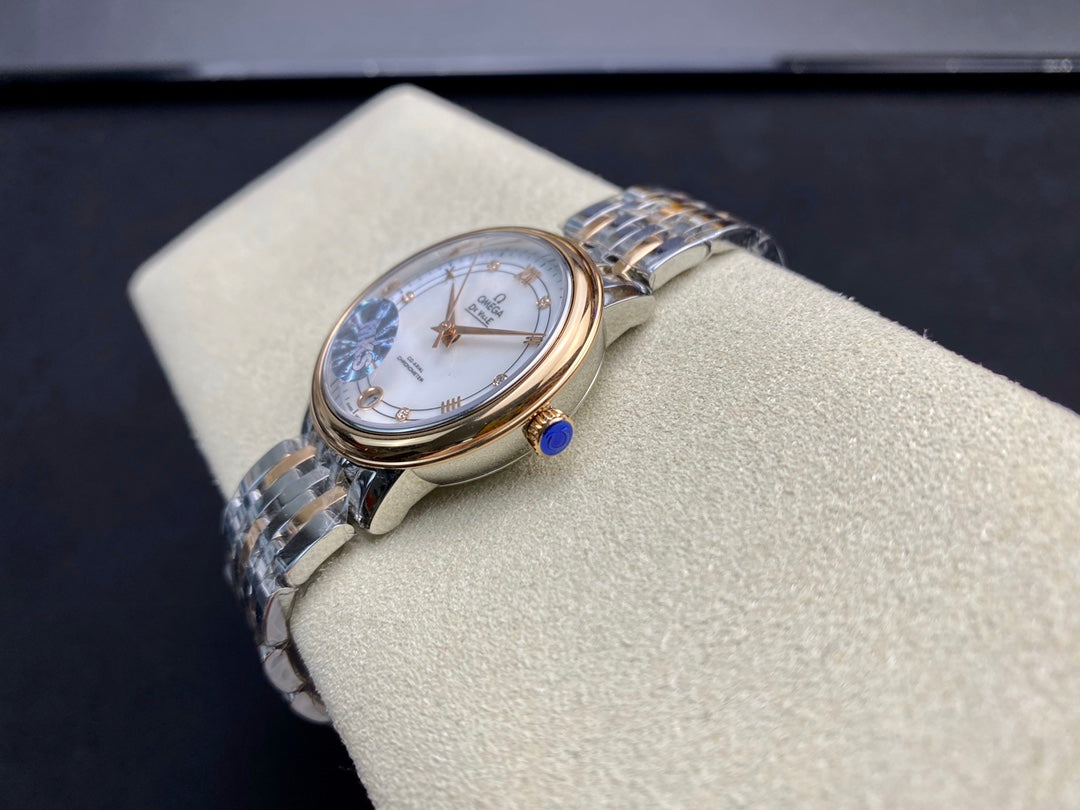 Omega  De Ville 32.7mm Silver Pink Gold