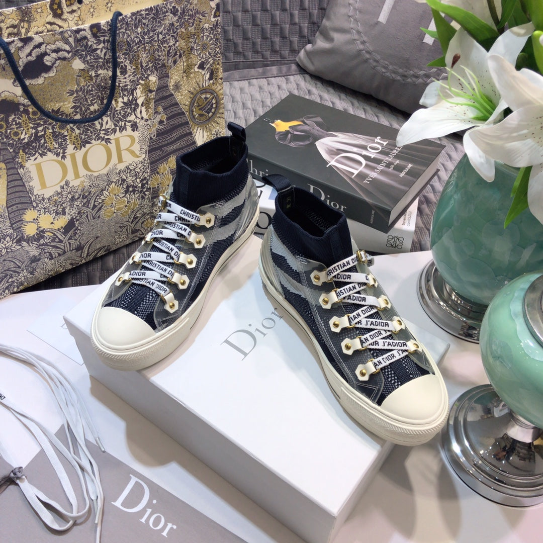 Dior 2026 Knitted High-Top Sneakers Fabric 966665