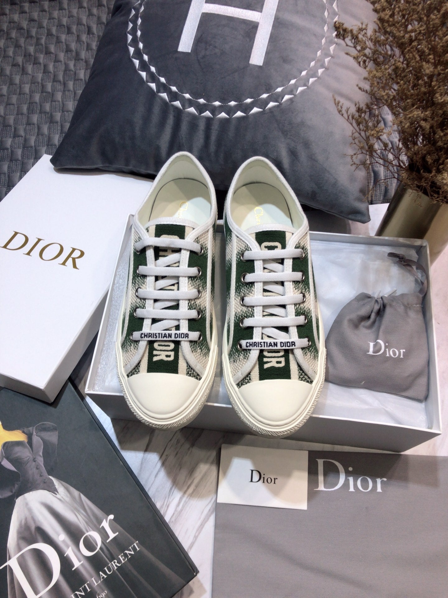 Dior 2026 Walk'n'Dior Low-Top Sneakers Canvas 966707