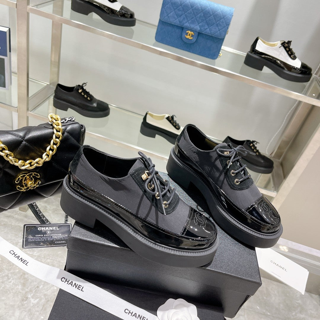 CC Sneaker 45mm Black Wrinkled Lambskin And Cowhide