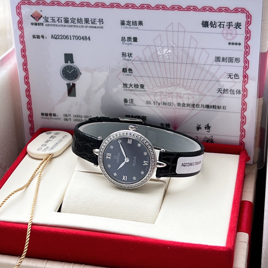 Omega De Ville 27.4mm Black Dial