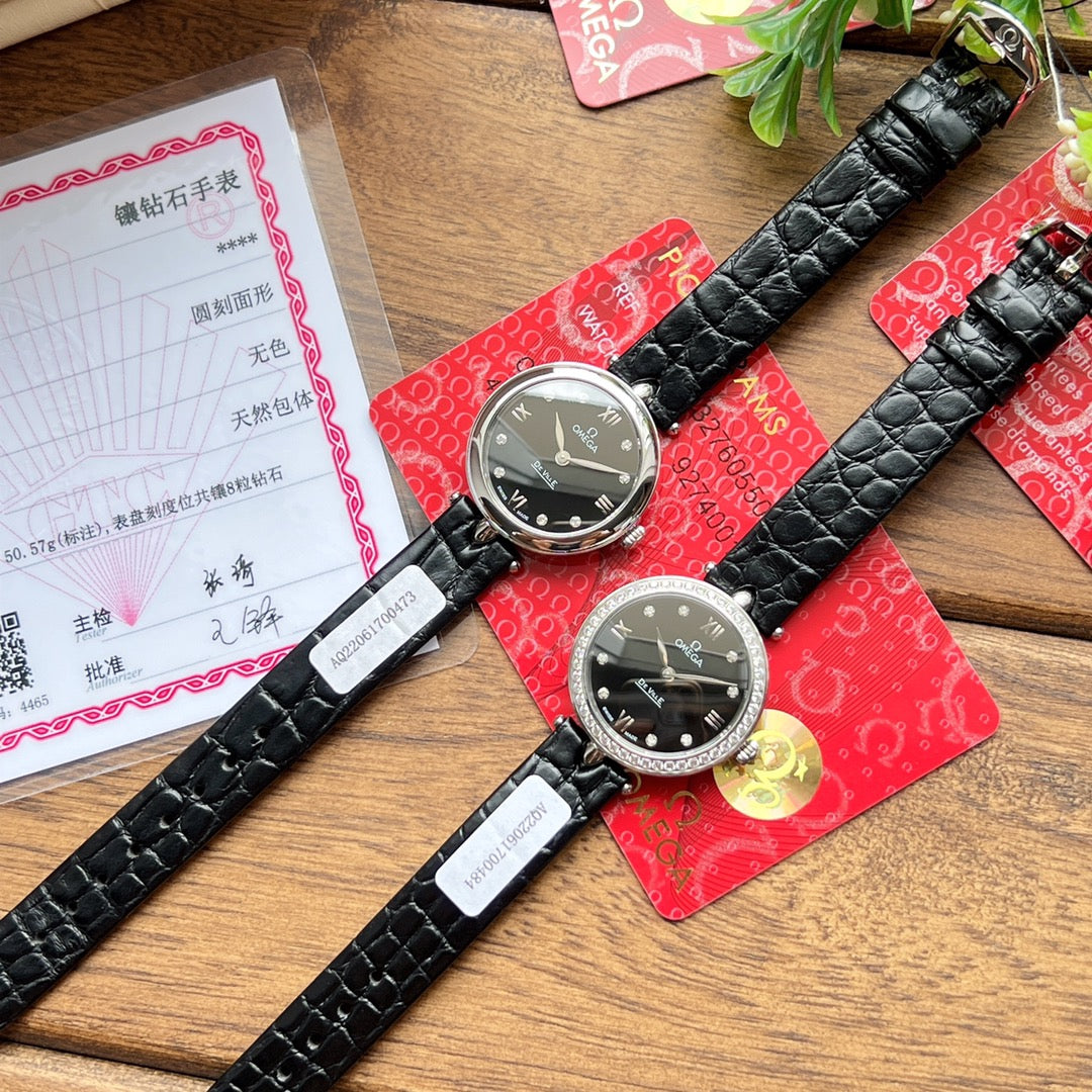 Omega De Ville 27.4mm Black Dial