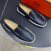 HM GUILLAUME LOAFER NAVY CALFSKIN