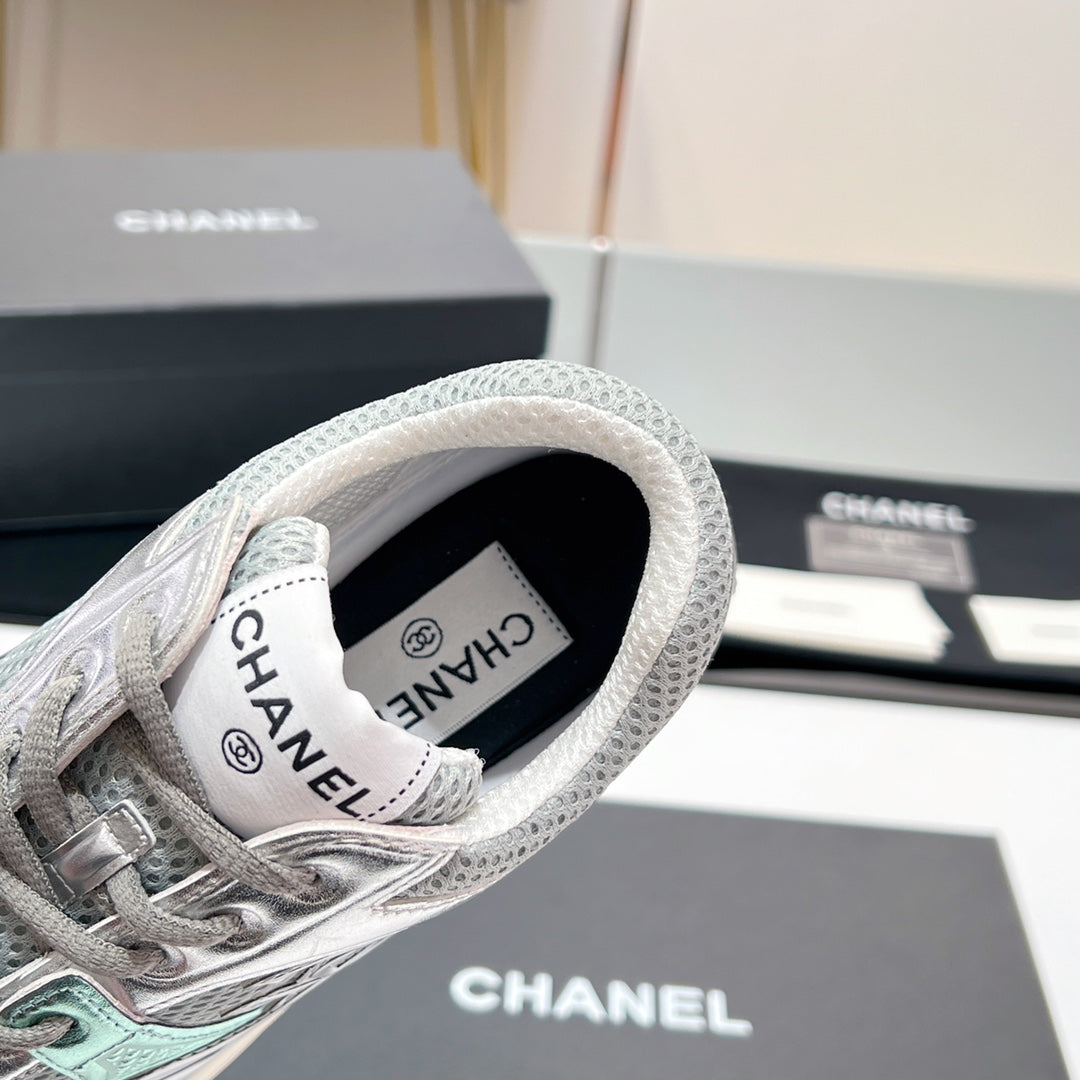 CC Sneaker In Grey Mesh Fabric 149789