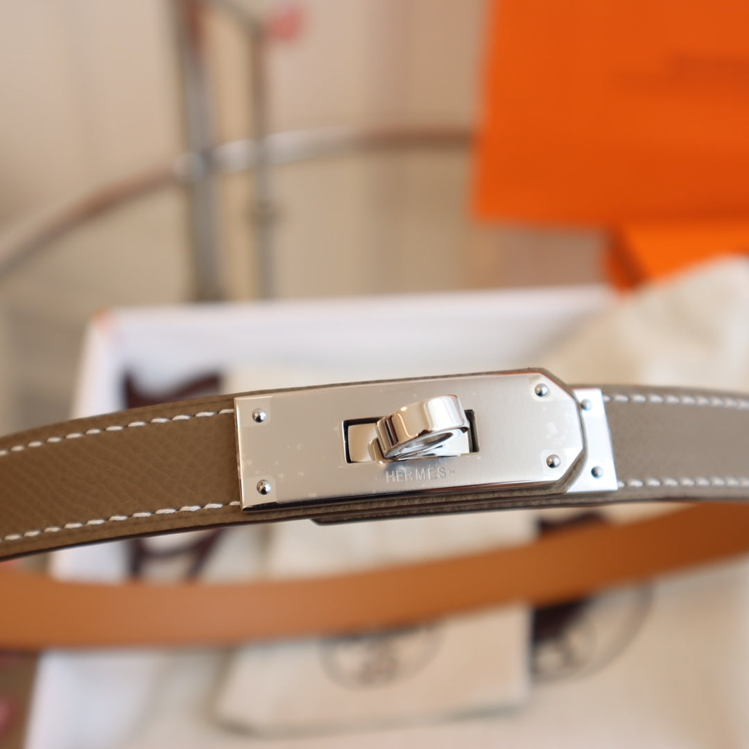 hm kelly belt 18mm etain epsom leather