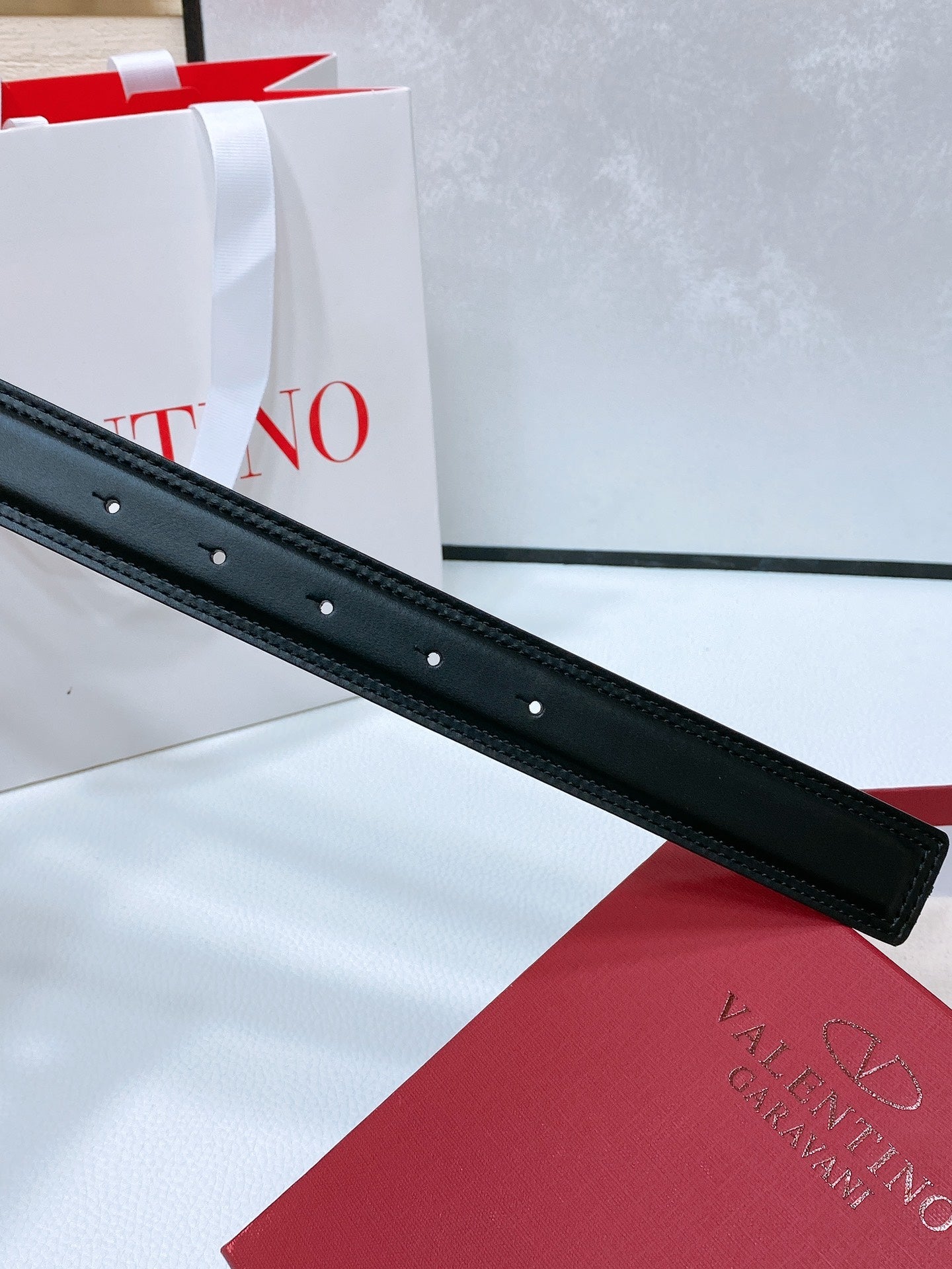 The Bold Edition Belt 30mm Black Brown Calfskin Silver Buckle