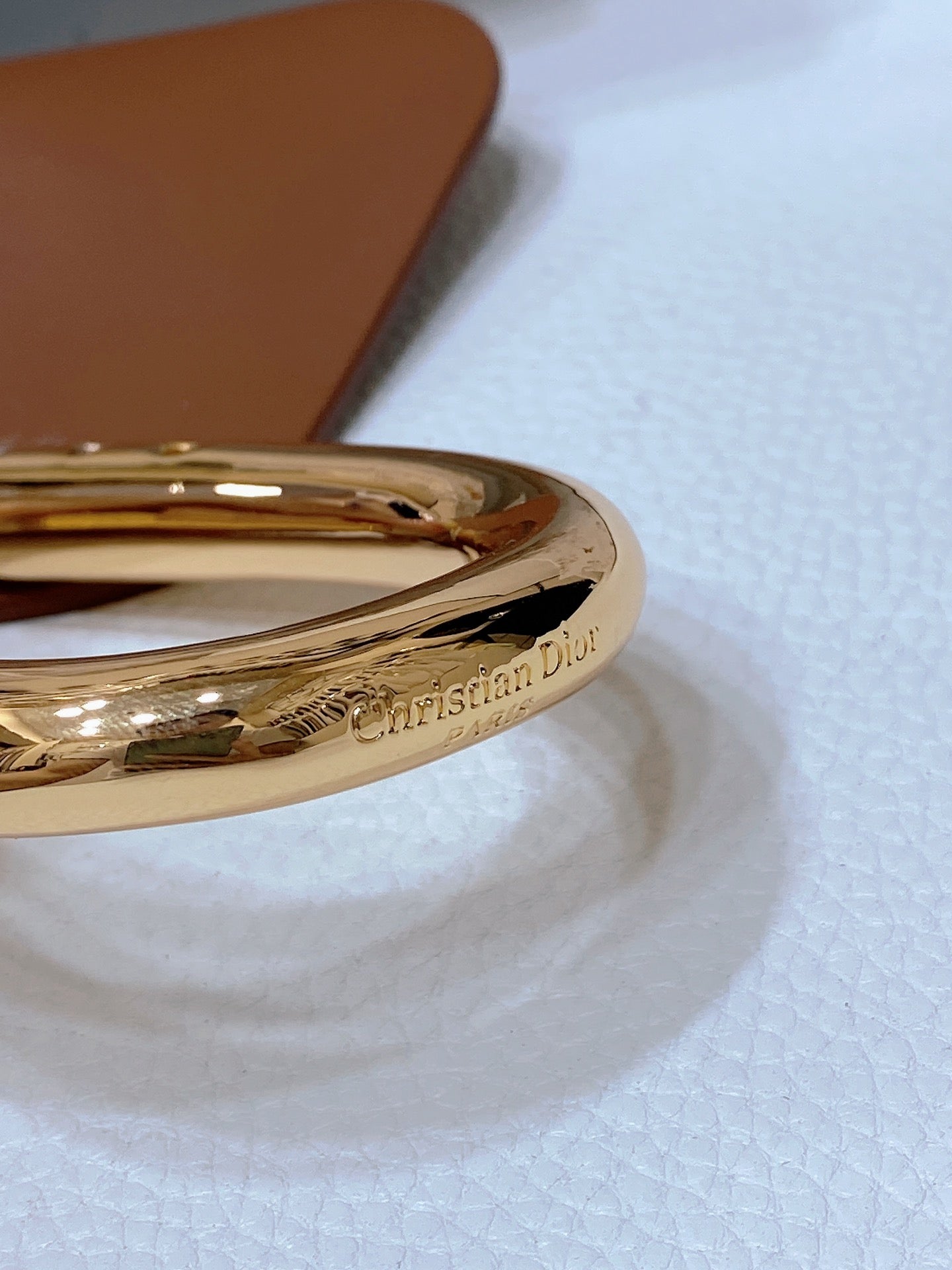 cd nolita belt brown lambskin gold buckle