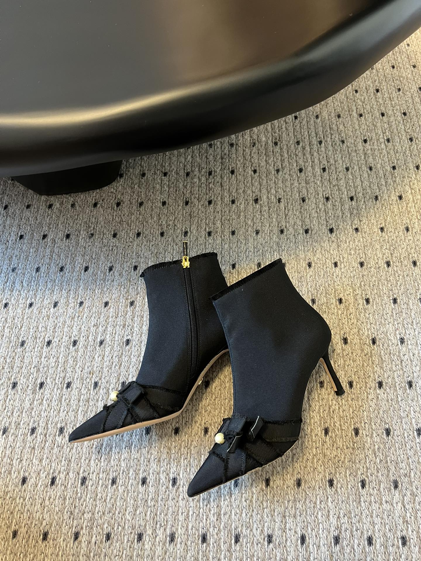 Dior 2026 Ankle Boots 80mm Canvas 941964
