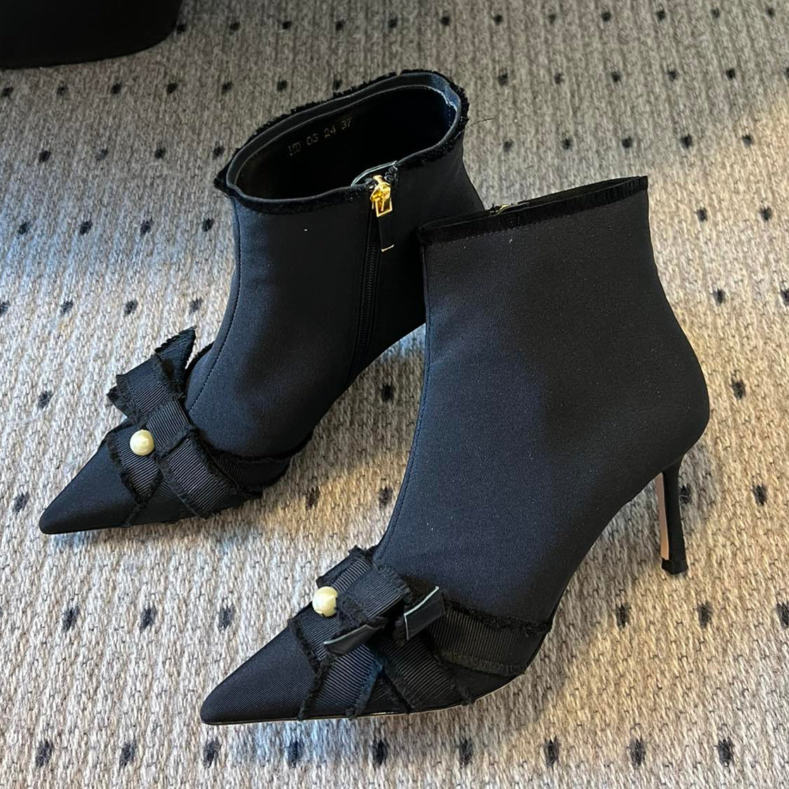 Dior 2026 Ankle Boots 80mm Canvas 941964