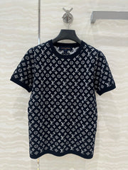 LV 25 T Shirt Black Cotton Cashmere