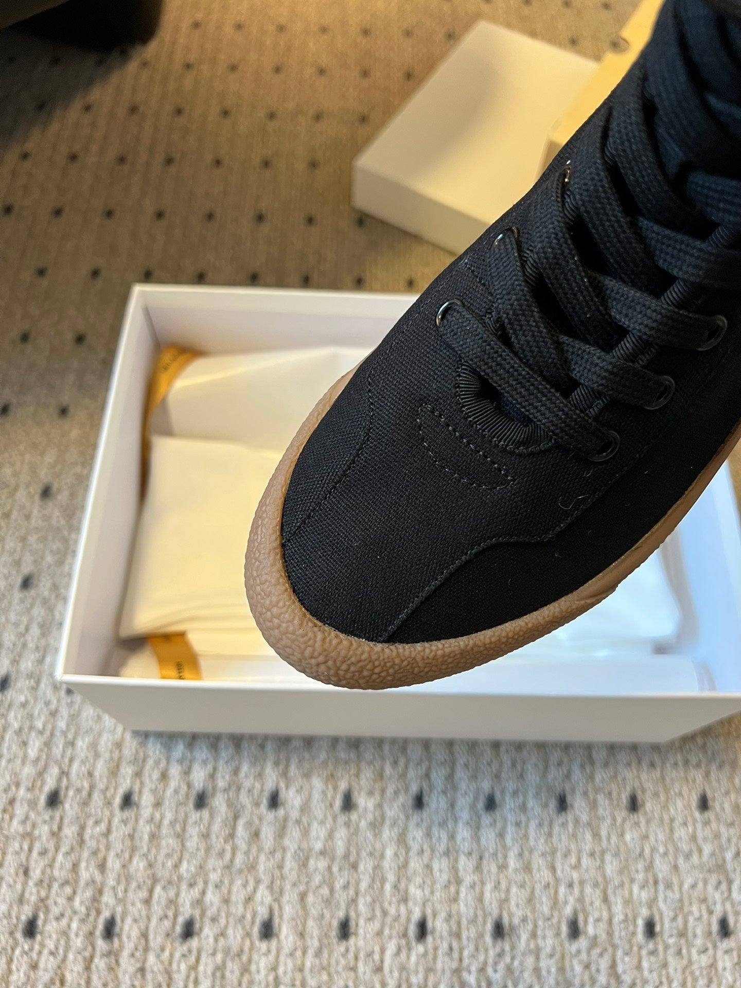 The Row 2025 High Sneaker Black Canvas 561613