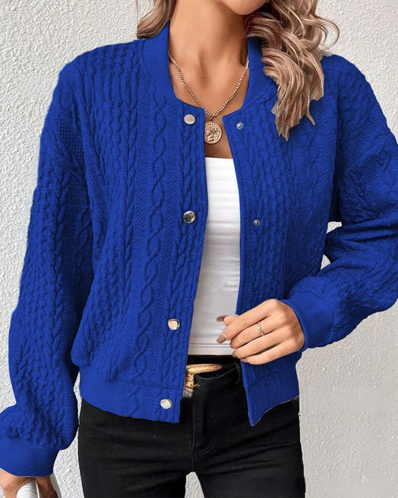 LOLA - STYLISH CARDIGAN WITH BUTTONS #VEV42373