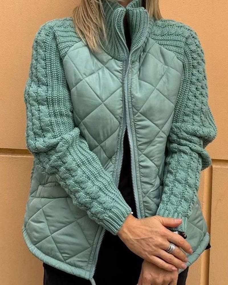 BOILAR - Casual Knitted Jacket with Zip Fastening RSA11074