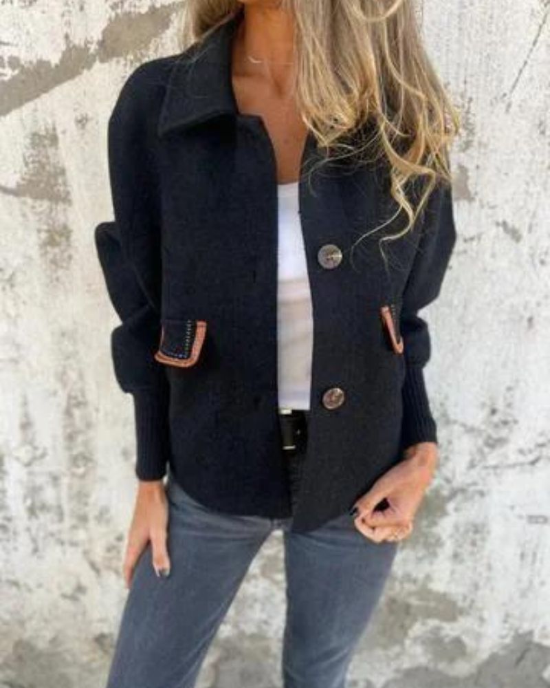 THASHA - Casual Lapel Single-breasted Jacket VEV45120