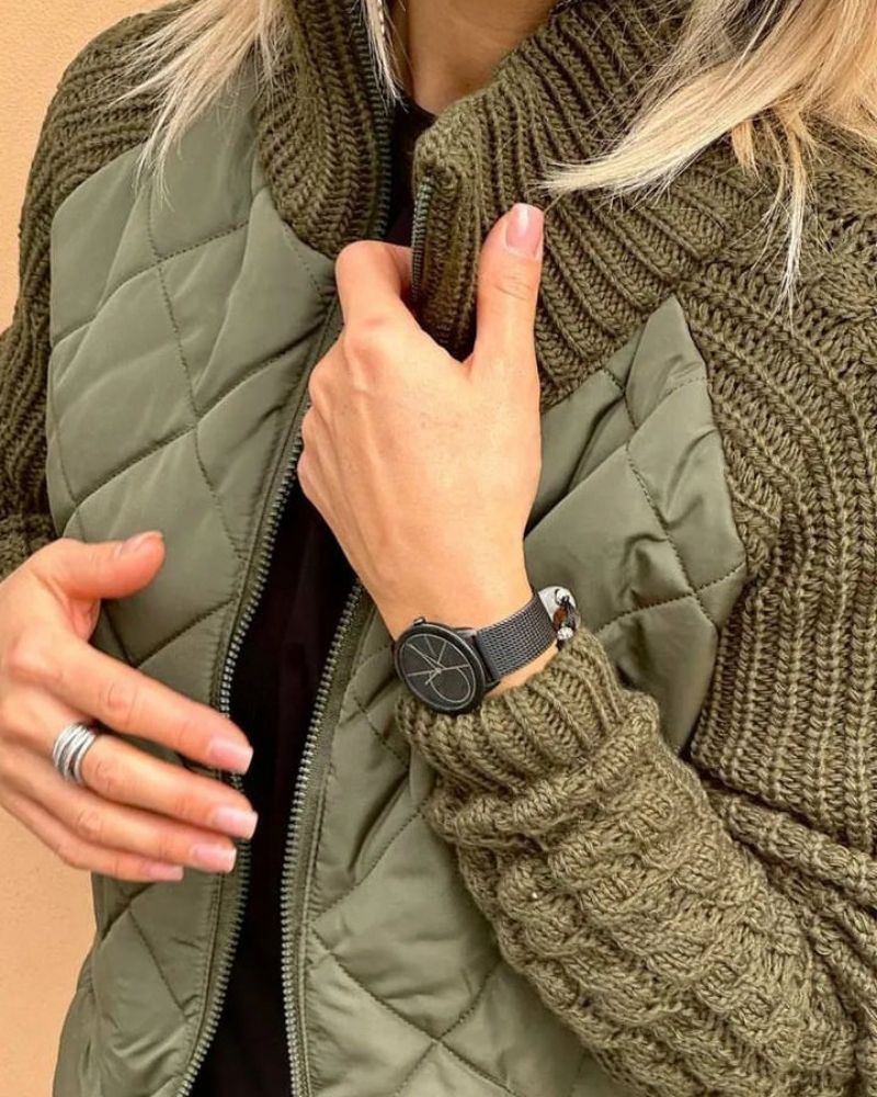 BOILAR - Casual Knitted Jacket with Zip Fastening RSA11074