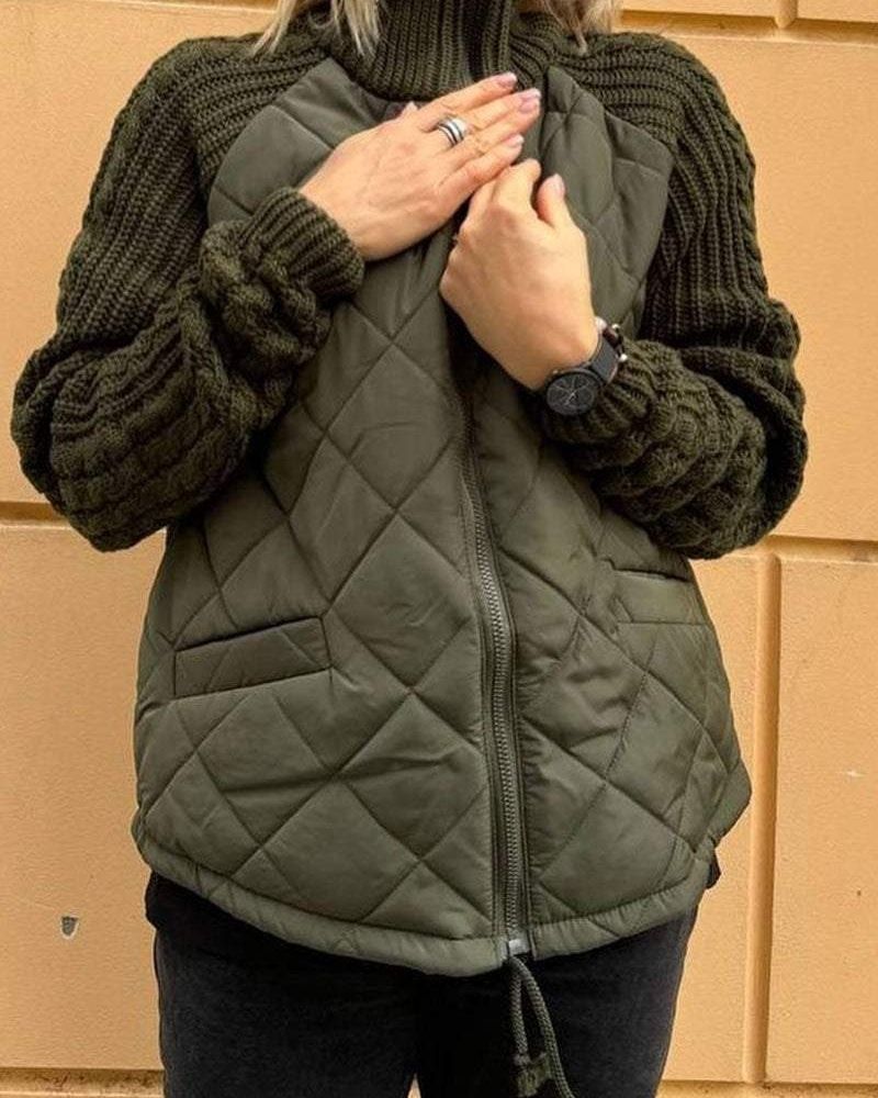 BOILAR - Casual Knitted Jacket with Zip Fastening RSA11074