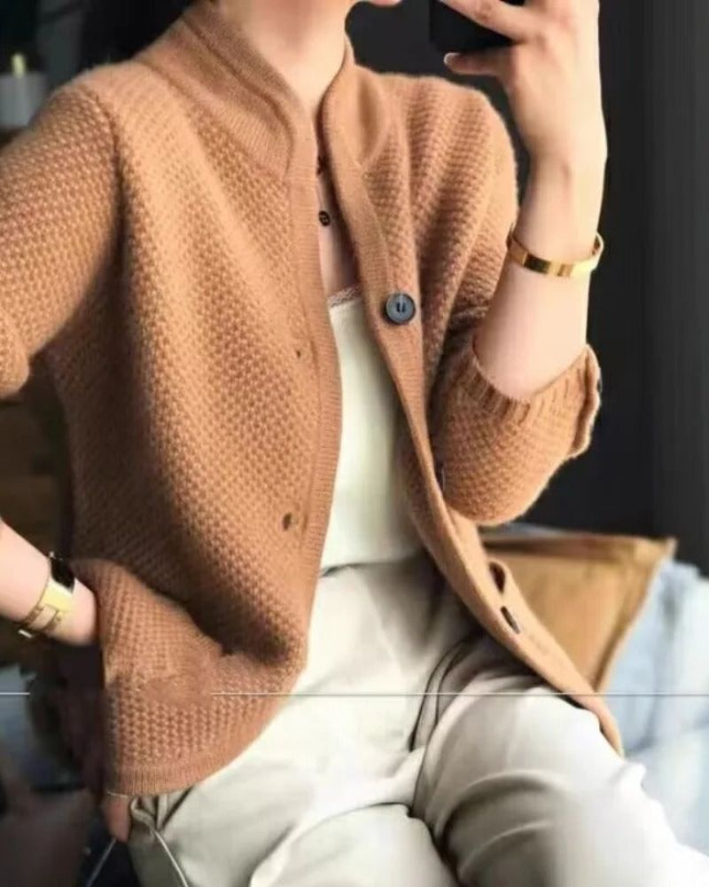 SARAE - Women's wool thick sweater jacket #VIE4189