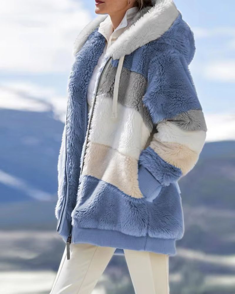 ZAIDA - STYLISH PLUSH COAT #NEO10866-67