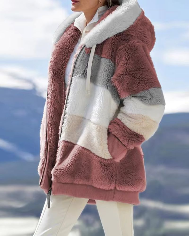 ZAIDA - STYLISH PLUSH COAT #NEO10866-67