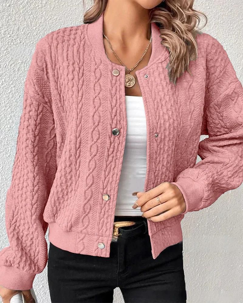 LOLA - STYLISH CARDIGAN WITH BUTTONS #VEV42373