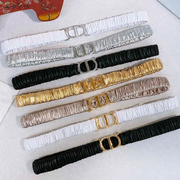 Dior Ruffled Belt 20mm Lambskin 201208