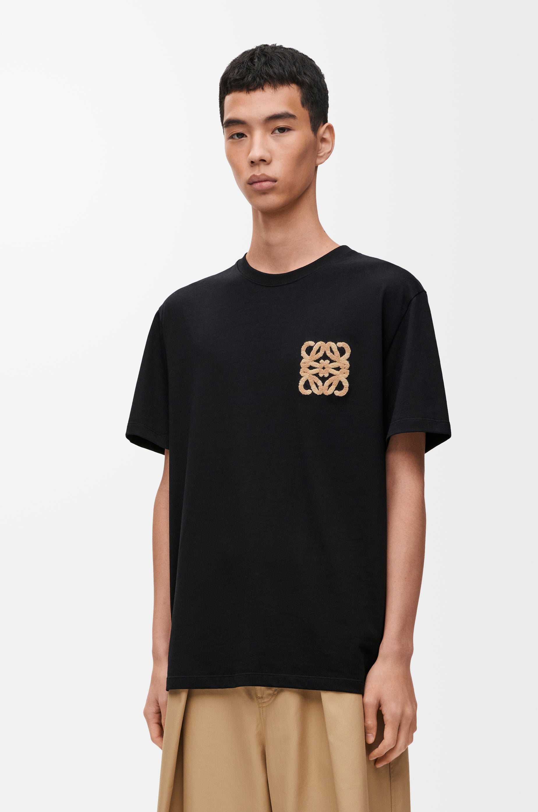 Loewe 25 Short-sleveed T-shirt Black Cotton