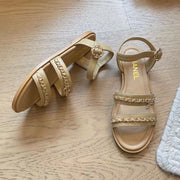 Chanel 2025 Sandal Beige Calfskin