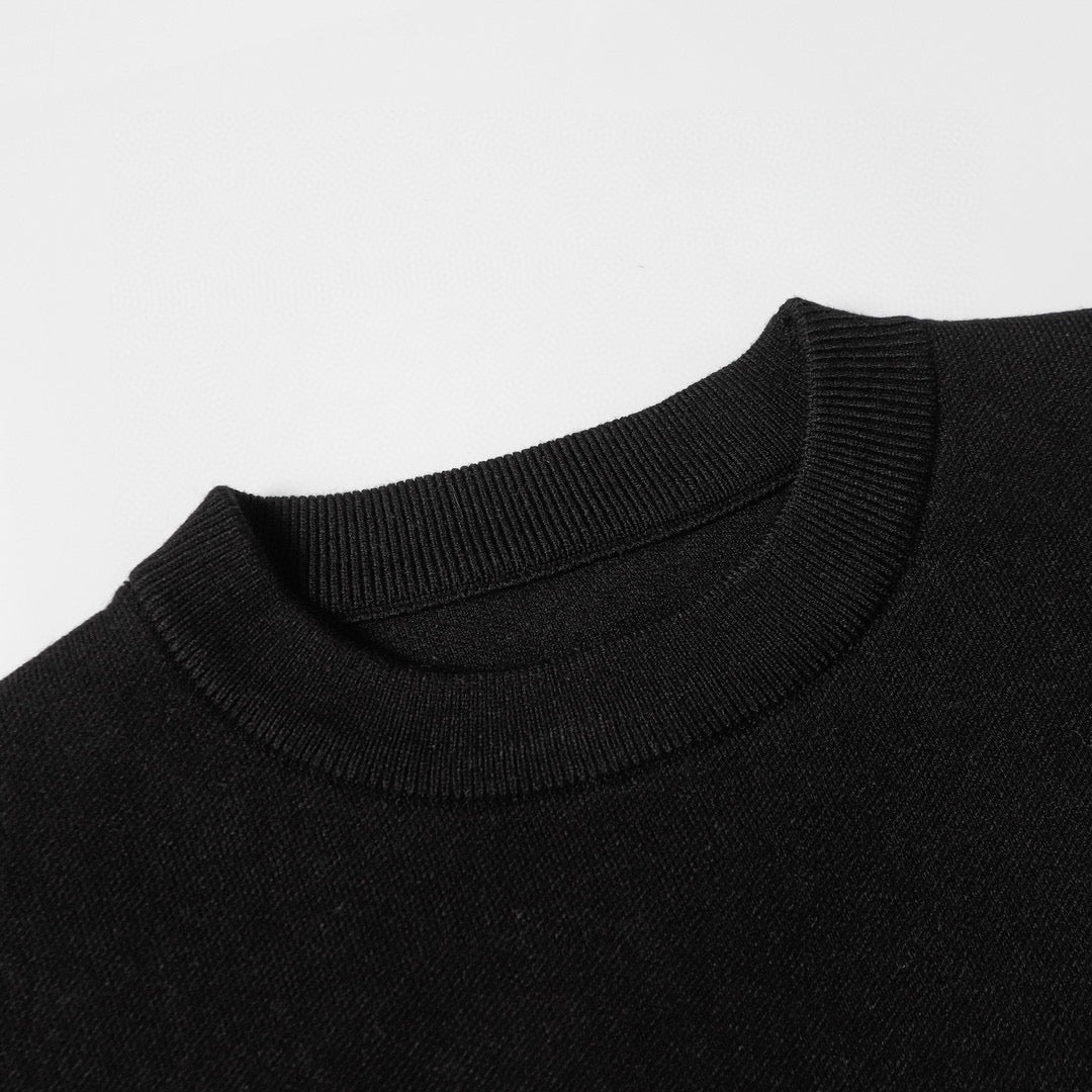 Loewe 2025 Anagram Pocket Sweater Black Cotton