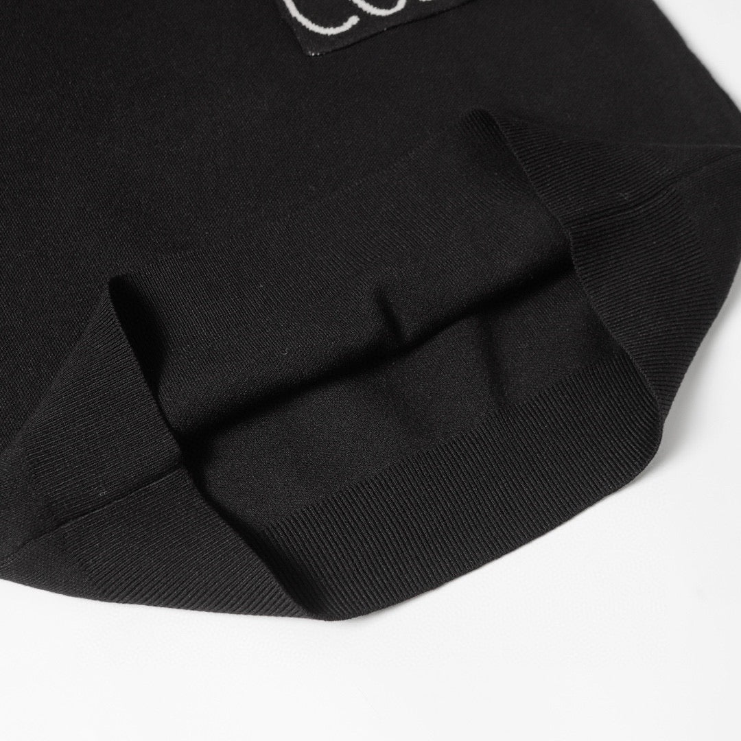 Loewe 2025 Anagram Pocket Sweater Black Cotton