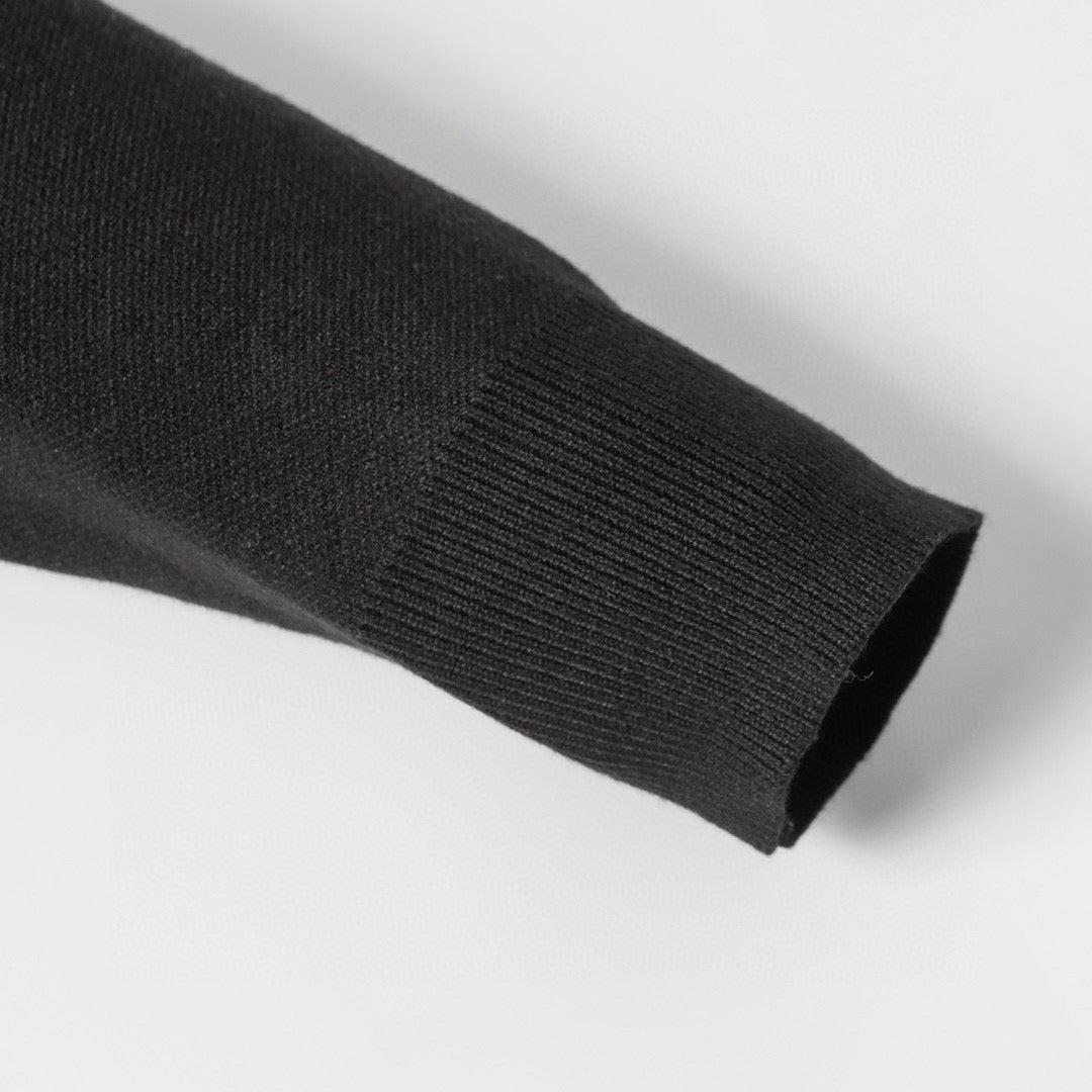 Loewe 2025 Anagram Pocket Sweater Black Cotton