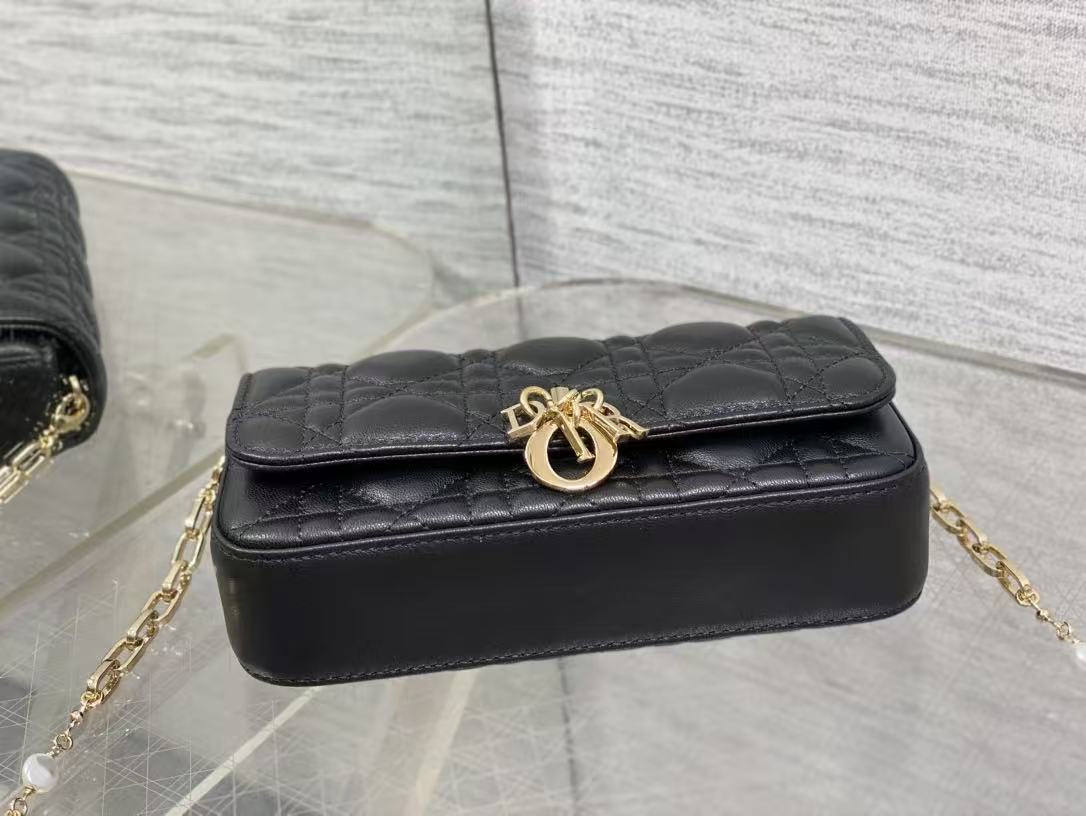CD 2025 My Dior Bag Black Lambskin