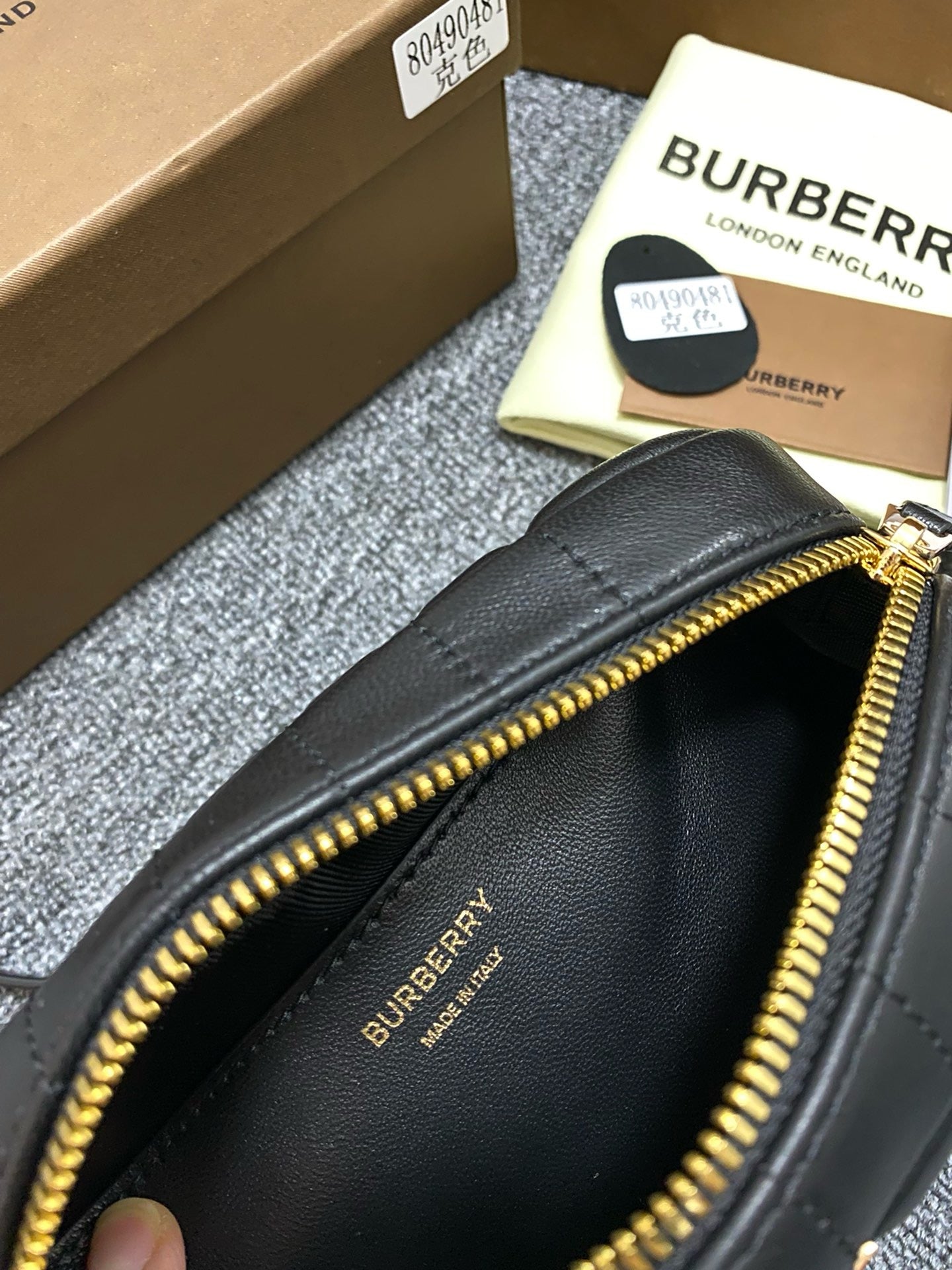 Burberry 2025 Lola Camera Bag Black Quilted Lambskin